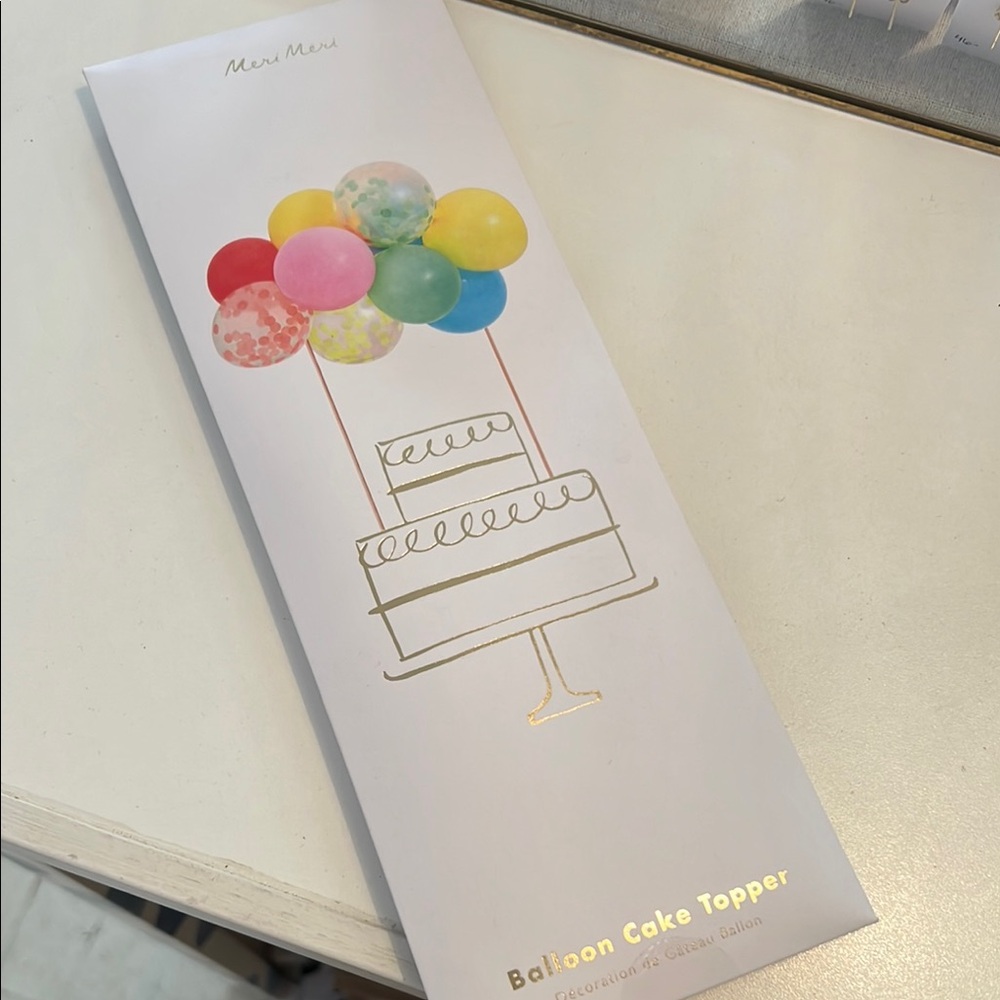 Meri Meri Multicolor Balloon Cake Topper